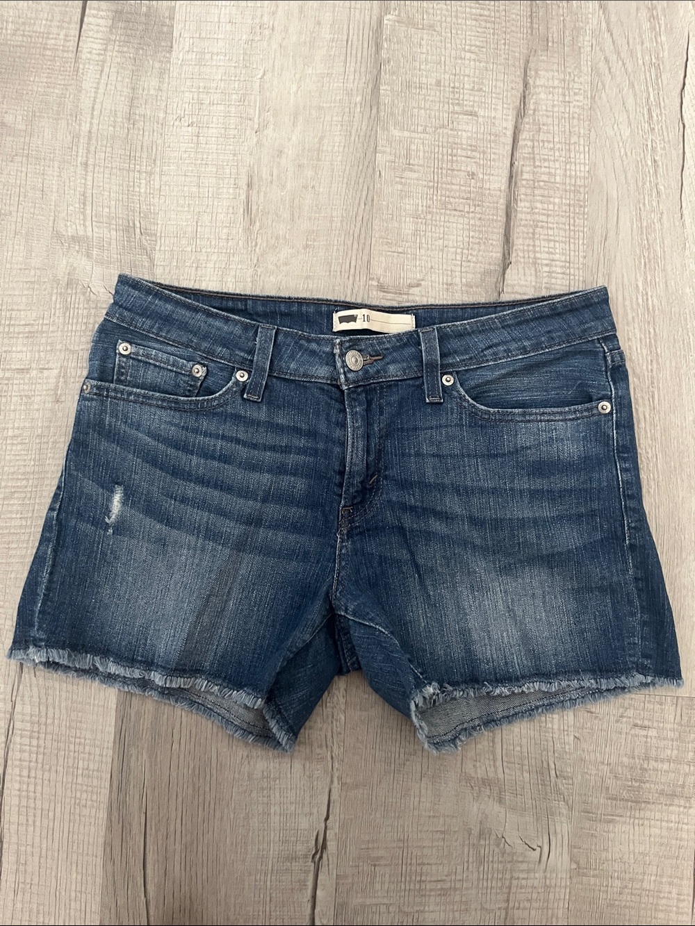 Levi's Blue Denim Cutoff Shorts